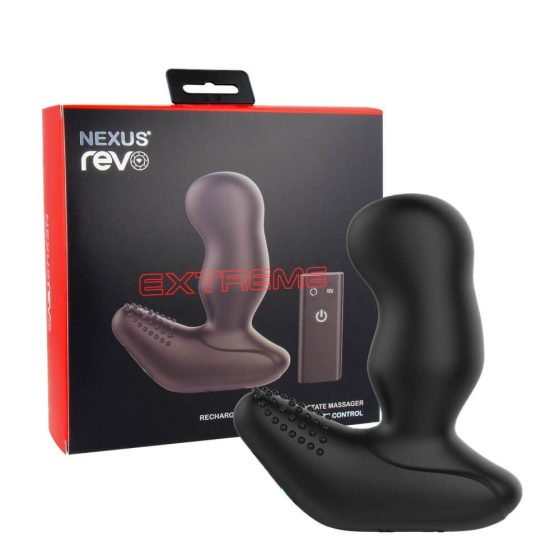 Nexus Revo Extreme - laetav, juhtmeta, pöörlev eesnäärme vibraator (must)