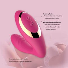   Tracy's Dog OG - G-punkti vibraator ja kliitori stimulaator (roosa)